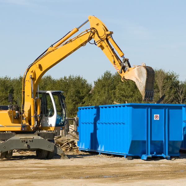 what size residential dumpster rentals are available in Garrett IN